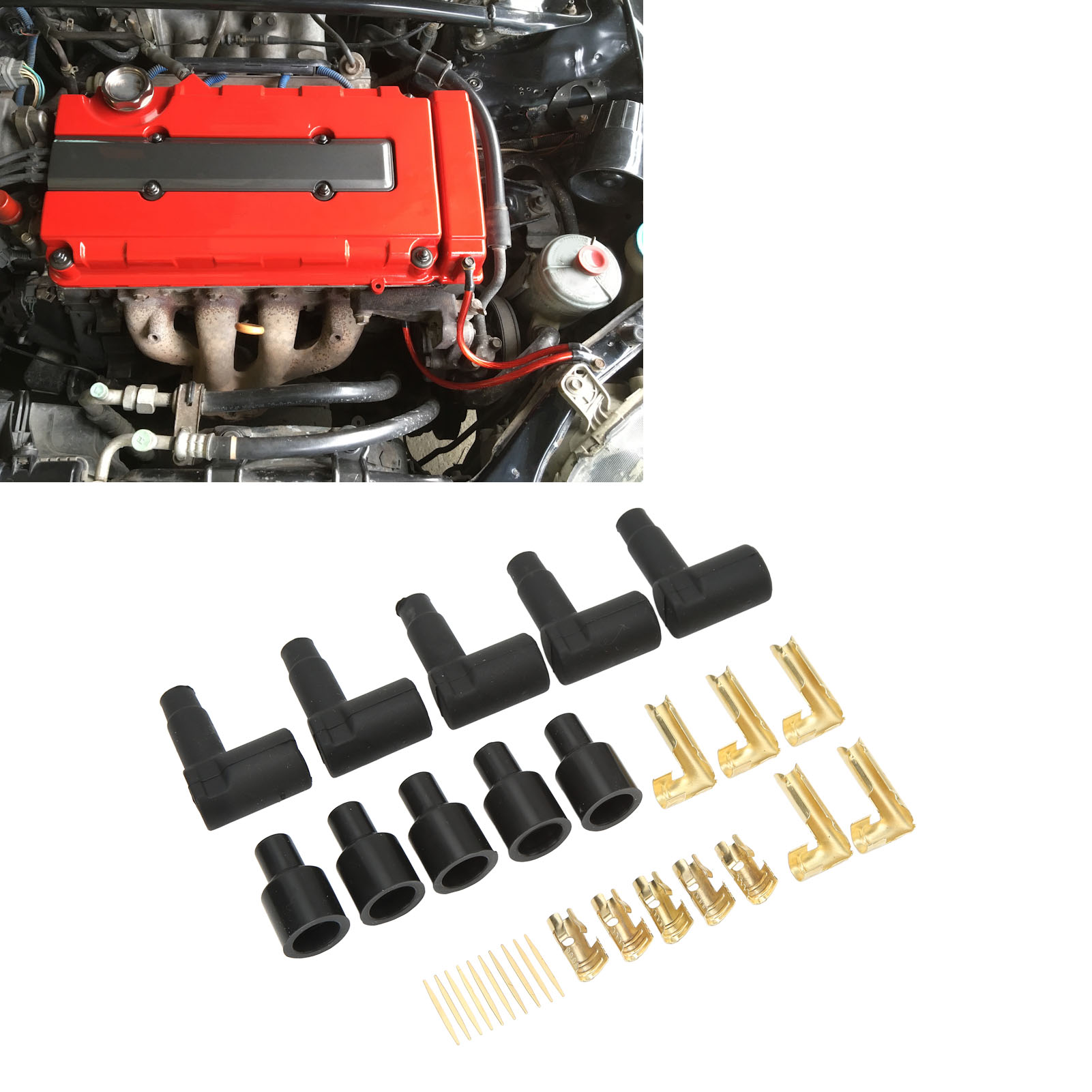 Rubber Plug Wire Boot Spark Plug Coil Boot Lasting Serving for 6-10mm Wires ราคา 252 บาท*ส่งฟรี