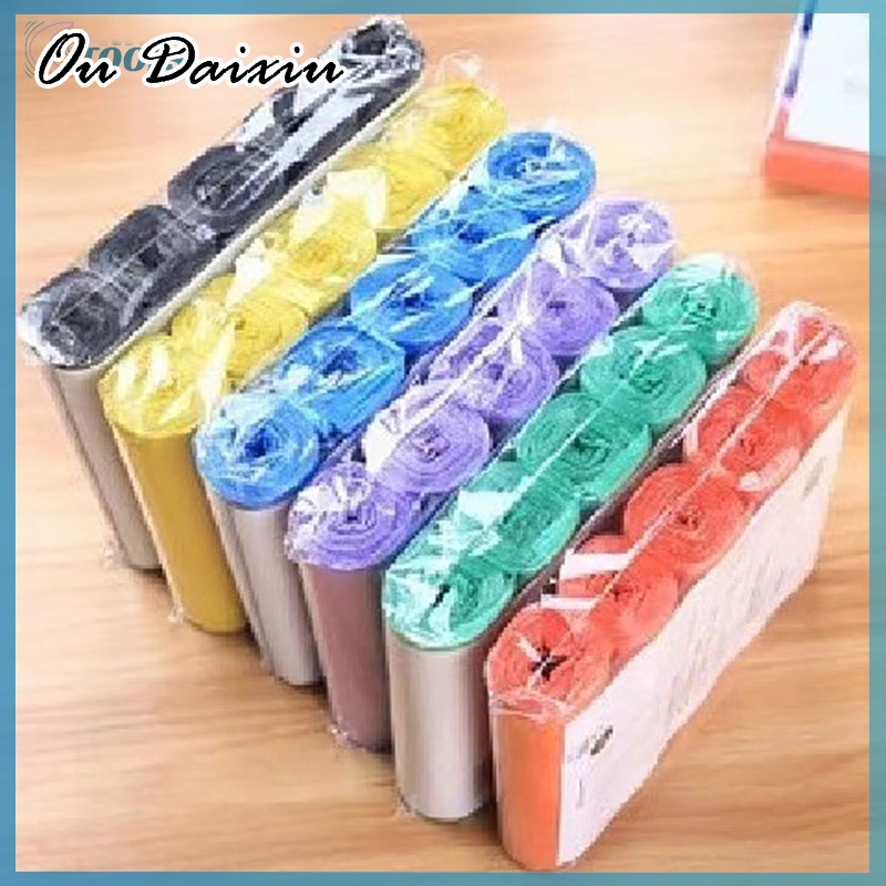 OUDAIXIU Ready-to-Go 5ม้วน1แพ็ค100ชิ้นครัวเรือนใช้ครั้งเดียวถุงขยะการจัดเก็บห้องครัวถุงขยะสุขอนามัยถุงขยะใหม่ถุงพลาสติก - ยี่ห้อ OUDAIXIU ราคา 22 บาท*ส่งฟรี