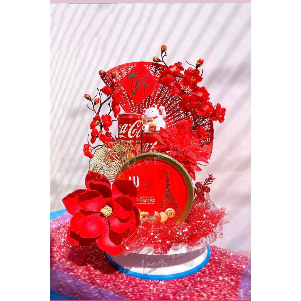 Set Mộc Lan Trang Trí Tháp Tài Lộc Sang Chảnh Set phụ kiện trang trí tháp bánh tháp bia ngọc thinh c