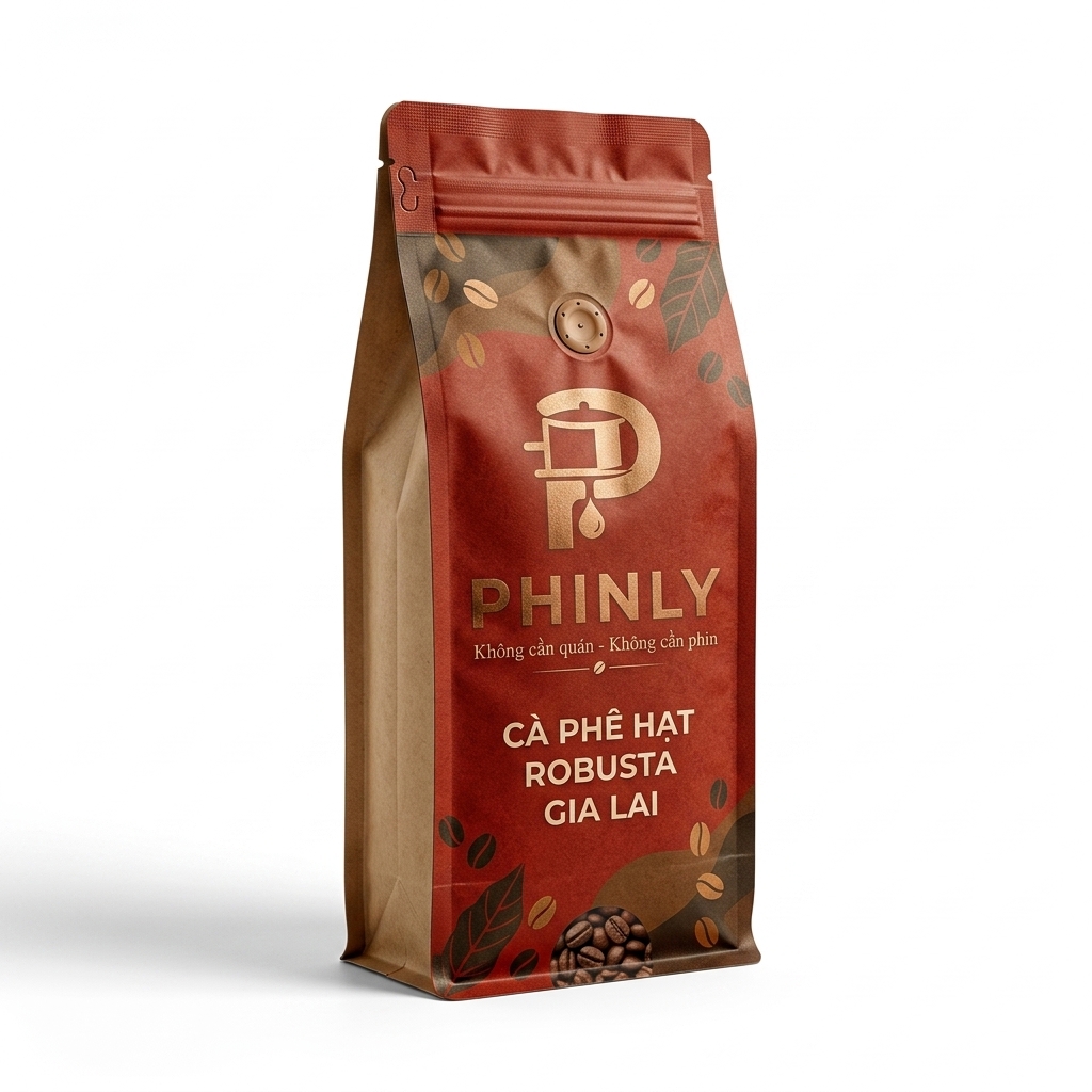 Cà Phê Hạt Robusta Gia Lai PHINLY