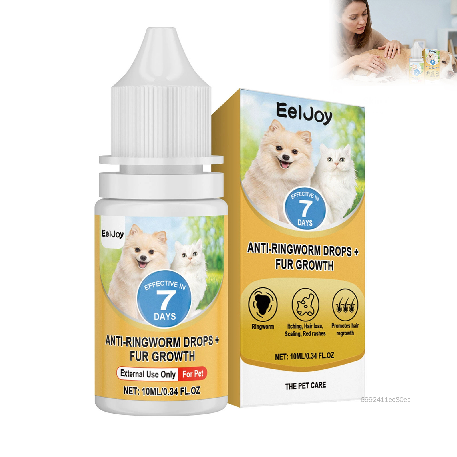 10ml Dung dịch chăm sóc da thú cưng Công thức nhẹ nhàng với đặc tính dưỡng ẩm và làm sạch cho chó mèo OY-VN