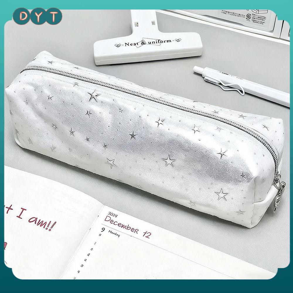 DYT Dung lượng lớn Túi đựng bút Điểm sóng sao Nhẹ Hộp bút Dễ thương Phim hoạt hình Túi văn phòng phẩm Đồ dùng học sinh