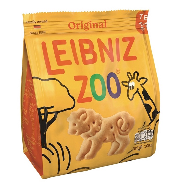 BÁNH QUY LEIBNIZ ZOO ORIGINAL GÓI 100G/ BÁNH QUY BƠ HÌNH THÚ