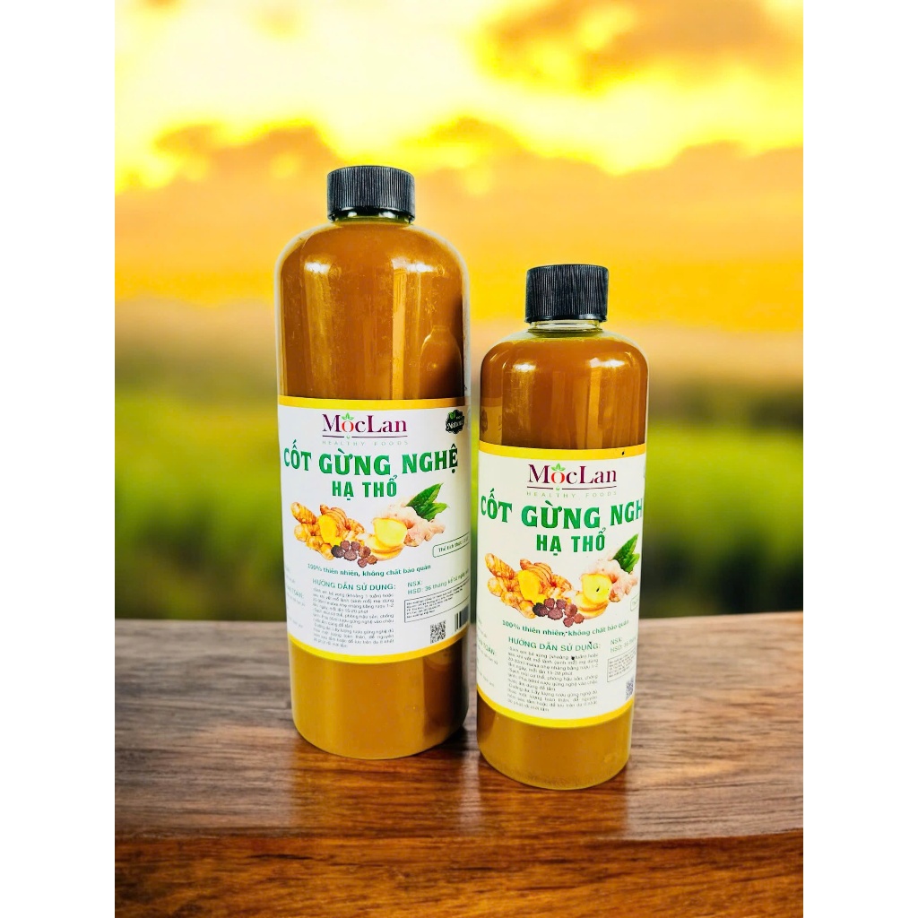  Cốt gừng nghệ hạt gấc hạ thổ Mộc Lan - Cốt đậm đặc giảm eo đánh tan mỡ bụng thâm rạn giúp ấm làm đẹp cho bà bầu 