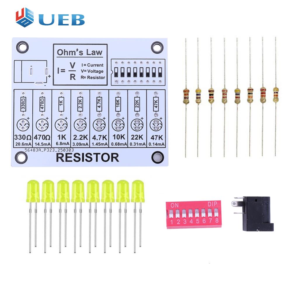 Ohms Law DIY Soldering Practice Kit DIY Electronic Circuit Project Resistor Learning Board Electronic Teaching Lab Training Soldering Kit ราคา 157 บาท*ส่งฟรี