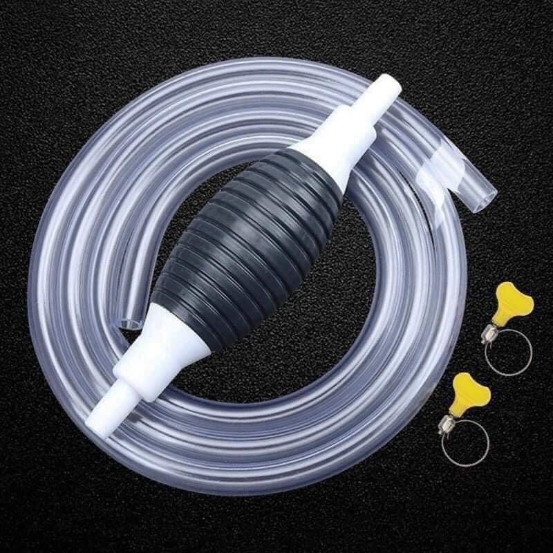 Ống hút xăng dầu chất lỏng bóp tay( đen ) Dụng cụ bơm hút rượυ xăng dầu chất lỏng bóp tay hút chất lỏng bóp tay