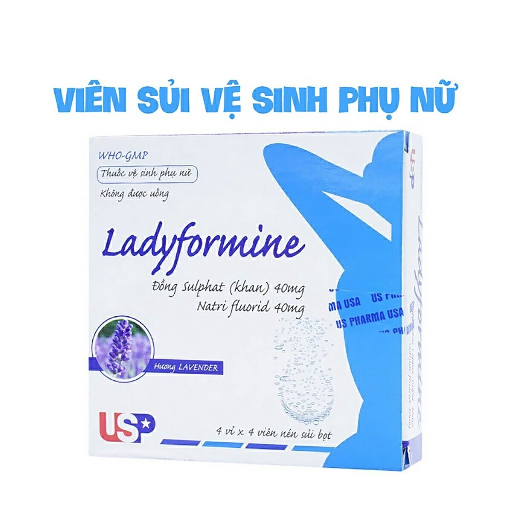 Viên Sủi Vệ Sinh Phụ Nữ Ladyformine Hộp 16 Viên