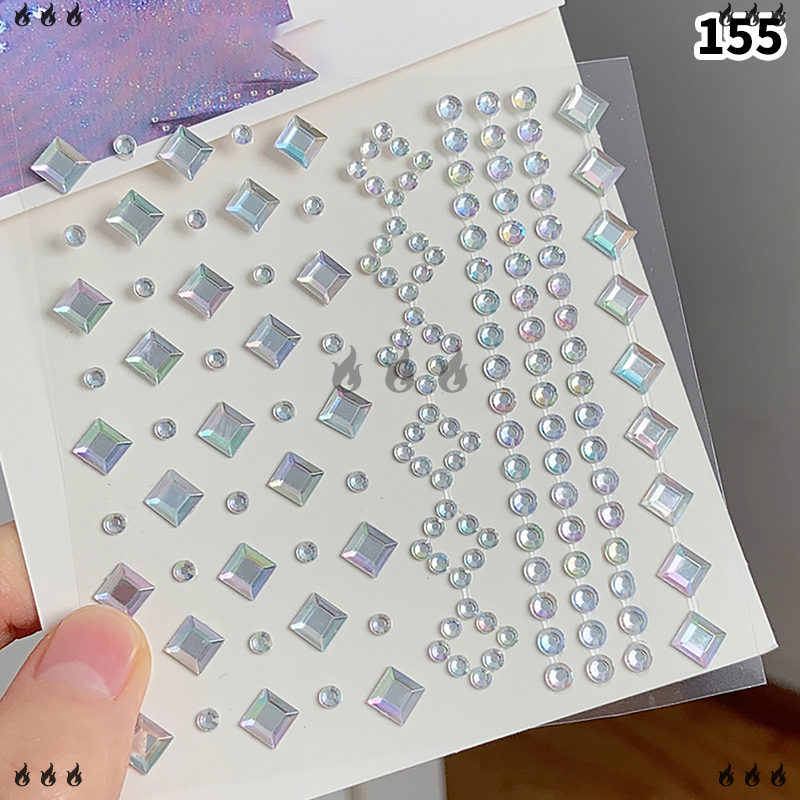 🔥🔥🔥 1 tấm long lanh Kim Cương Trang điểm kẻ Mắt Eyeshadow khuôn mặt Rhinestone Sticker đồ trang sức mắt giai đoạn Đảng trang điểm pha lê Tattoo Sticker