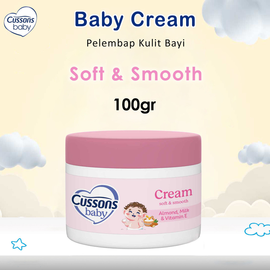Bisa COD Cussons Baby Cream Soft & Smooth / Mild & Gentle - Cussons Krim Bayi 100 gr