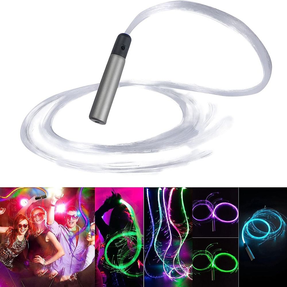 Nhận được thoát khỏi pause34se4 Thời trang Tiệc khiêu vũ 4 chế độ siêu sáng sợi LED Quang roi ánh sáng lên Rave đồ chơi điểm ảnh roi