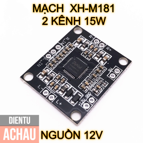 Mạch khuếch đại âm thanh xh-m181 công suất 2x15w nguồn cấp 12v