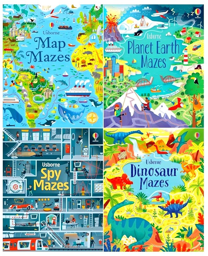 BBW หนังสือ MAZE BOOK PACK (MAPS, PLANET EARTH, SPY, DINOSAUR) ราคา 1,007 บาท*ส่งฟรี