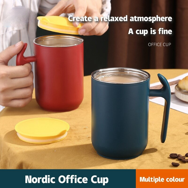 VIVOLILV 304 แก้วน้ำสแตนเลส, ถ้วยกาแฟ, แก้วความจุขนาดใหญ่, ถ้วยอเนกประสงค์แบบพกพาที่ทนทาน, ขวดน้ำสำนักงาน, ของขวัญคริสต์มาส ราคา 99 บาท*ส่งฟรี