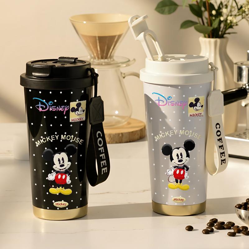 Mickey Mouse Tumbler Aesthetic Drink Bottle Stainless Steel Tumblr CUP Case 500 ML Thermos Coffee Cold…