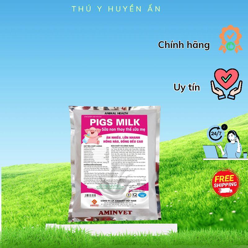 Aminvet Sữa Non Thay Thế Sữa Mẹ Cho Heo - An Nhiên Lớn Nhanh - Hồng Hào Đẹp Cao - Chính Hãng Uy Tín