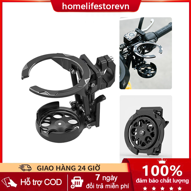 Semetal giữ chai Xe Máy Giá đỡ cốc hoạ tiết dạng lồng nước bàn xoay có thể gập lại giá đỡ cốc bệ cần điều khiển cao cấp thông dụng