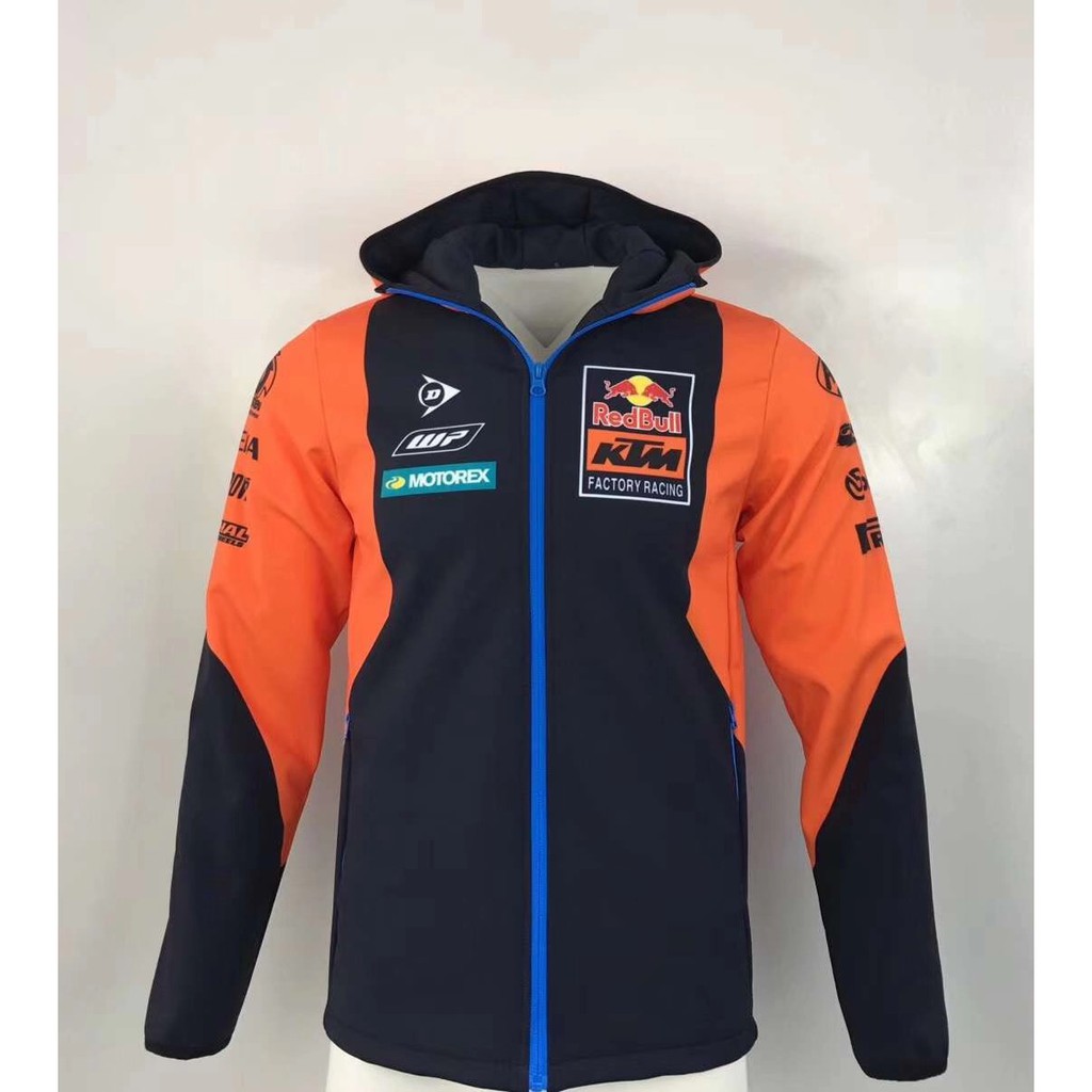 Áo Khoác Hoodie Có Khóa Kéo In Hình Xe Mô Tô Ktm Redbull Thời Trang 2020