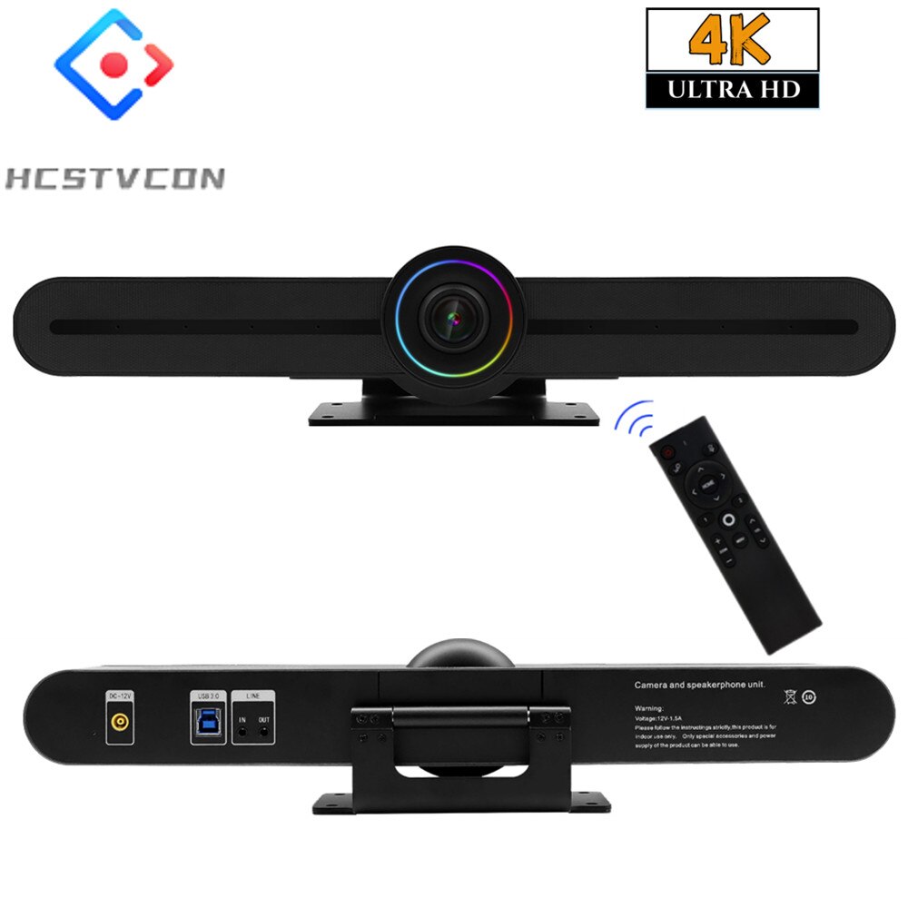4K Webcam Video Conference Camera All-in-1 USB Plug Built in 4 Mics Auto Framing for Church Education Meeting Live Streamingxdhgmy ราคา 12,272 บาท*ส่งฟรี
