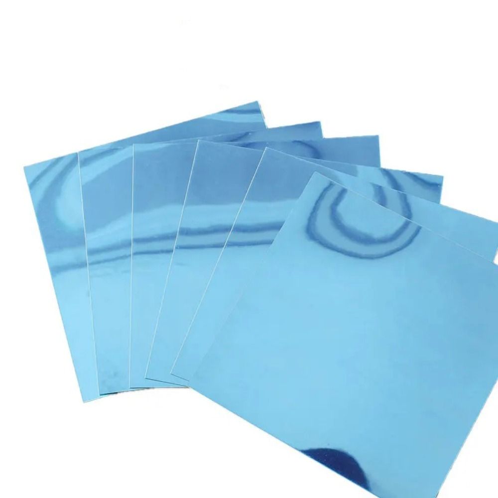 NSITOT Unbreakable Flexible Mirror Sheets Non Glass Cuttable Mirror Stickers Safety Square Self Adhesive Stick on Mirror Tiles DIY Craft