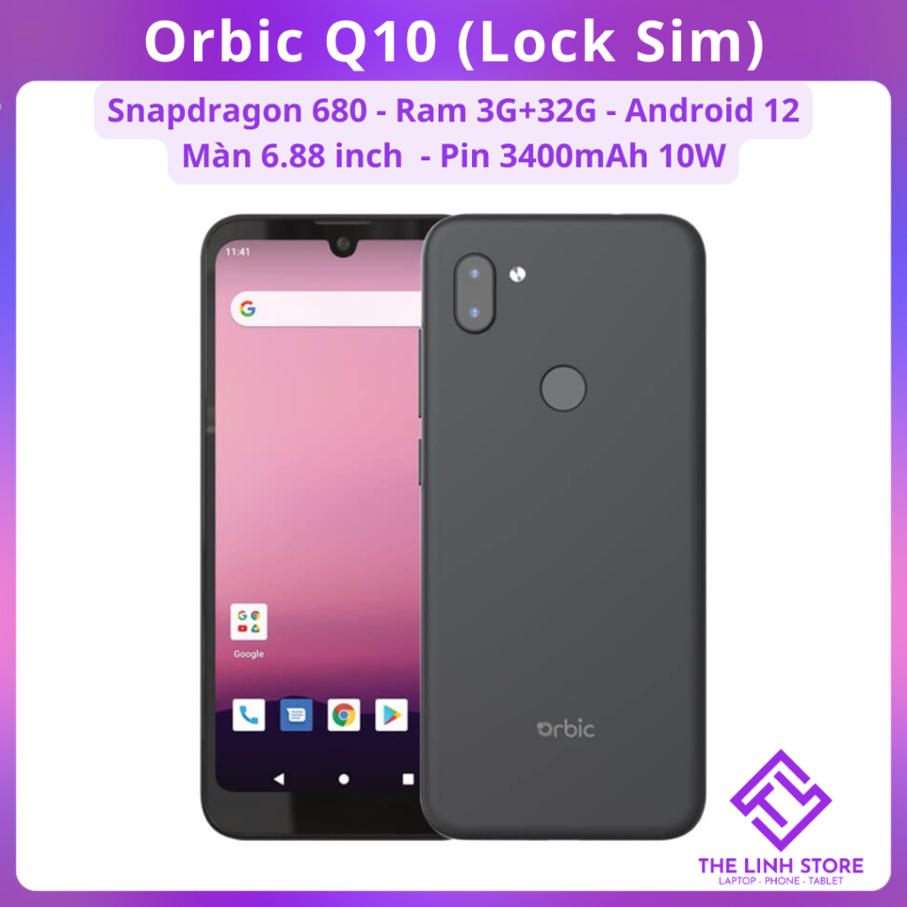 Điện thoại Orbic Q10 RC609L bản Lock Sim - Snaρdragon 680