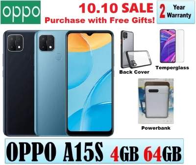 OPPO A15S (4GB 64GB) | 2 Years Warranty | Free Gifts