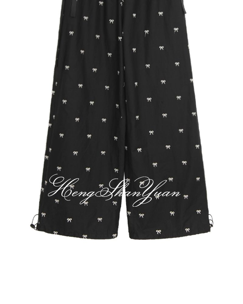 Hengshanyuan mỏng lỏng giải trí quần ống rộng giảm béo