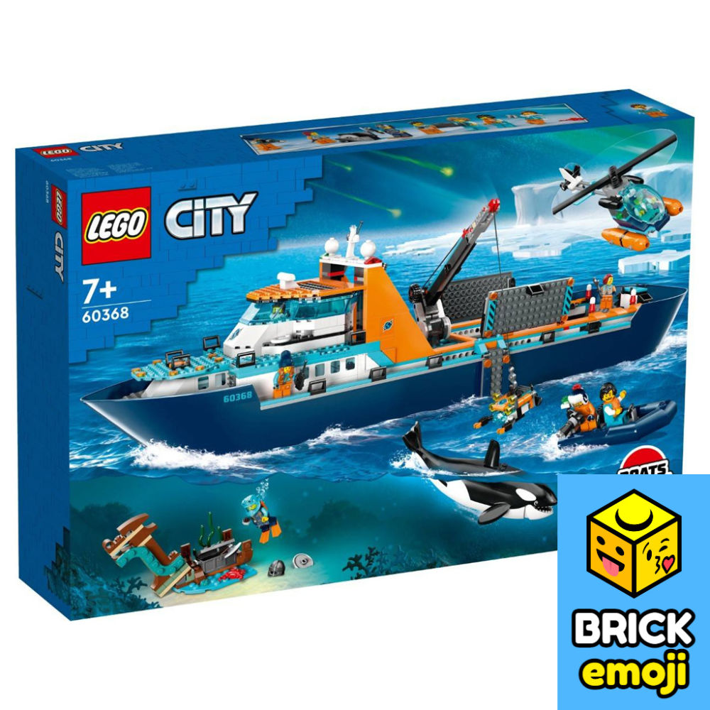 LEGO 60368 City Arctic Explorer Ship Đồ chơi khối xây dựng
