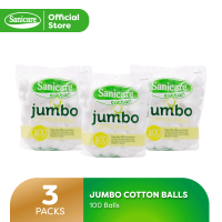 Sanicare Jumbo Cotton Balls 100S (Pack Of 3)