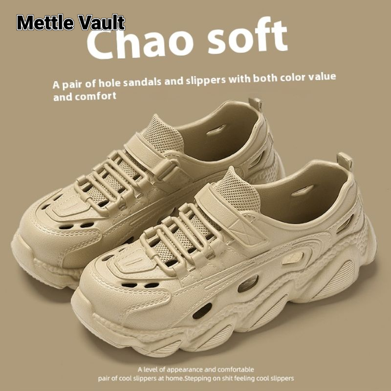 Mettle Vault Men's Outdoor Hiking Sandals with Thick EVA Sole, Anti-Slip and Breathable Design ราคา 69 บาท*ส่งฟรี