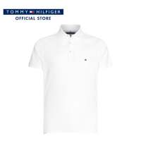 Tommy Hilfiger เสื้อโปโลผู้ชาย รุ่น MW0MW26882 YBR - สีขาว