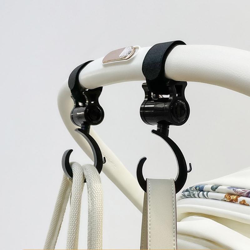 Set of 1pc/2pcs 360 Degree Rotating Hook Baby Strollers hHanger Rack Multifunctional Hook Baby Cribs Organsier Rack