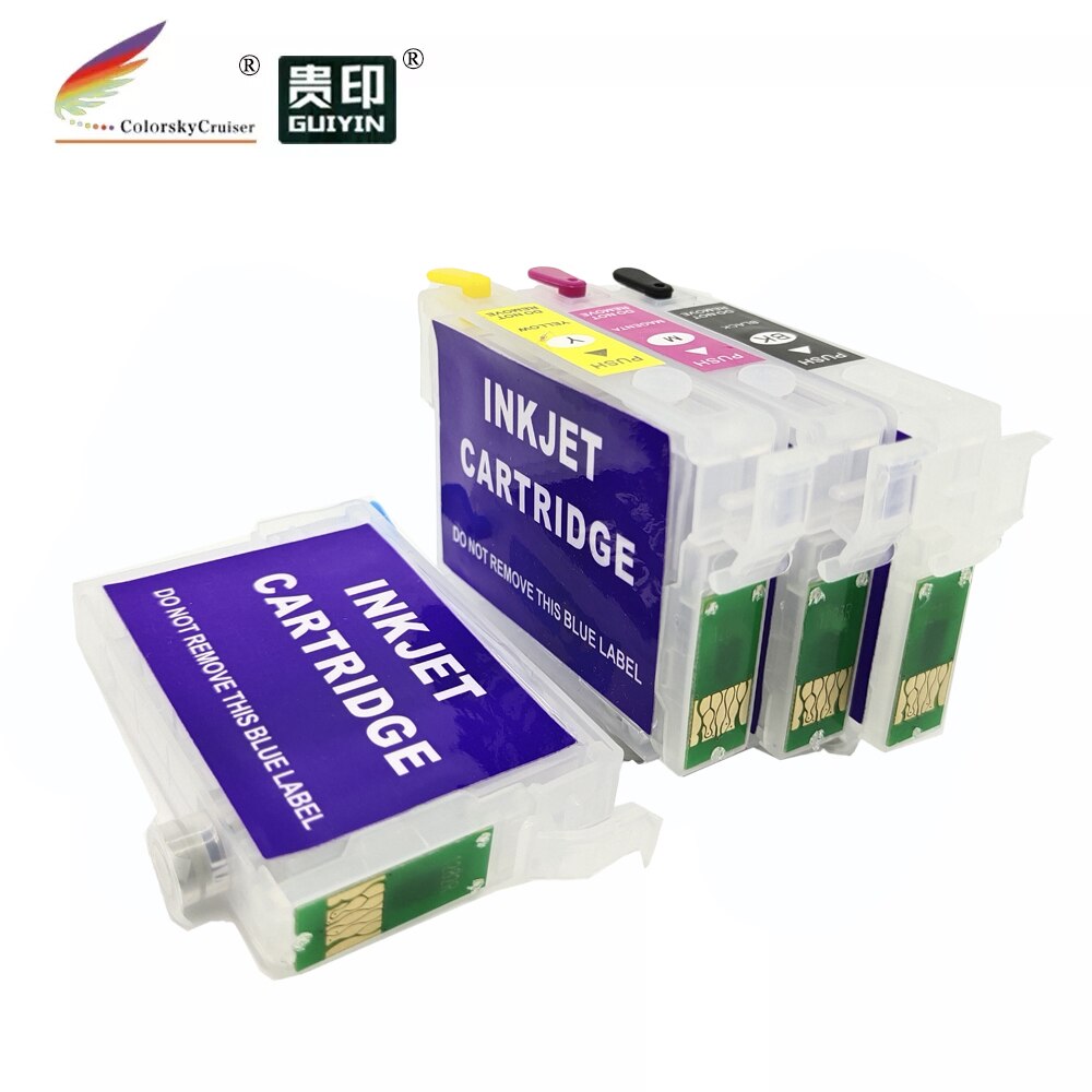 Rce1291 Refillable Ink Inkjet Cartridge For Epson T1291-T1294 T 129 Stylus Sx420w Sx425w Sx525wd Sx620fw Office Bx305f Bx305fw