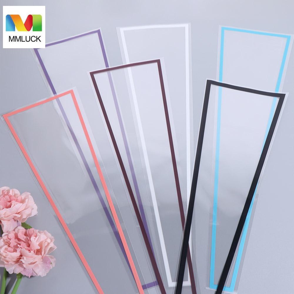 MMLUCK 50PCS Trong suốt Túi đóng gói Hoa Túi nhựa Không thấm nước Giấy gói Hoa hồng đơn Vật tư đóng gói Vật liệu đóng gói bó hoa Đám cưới