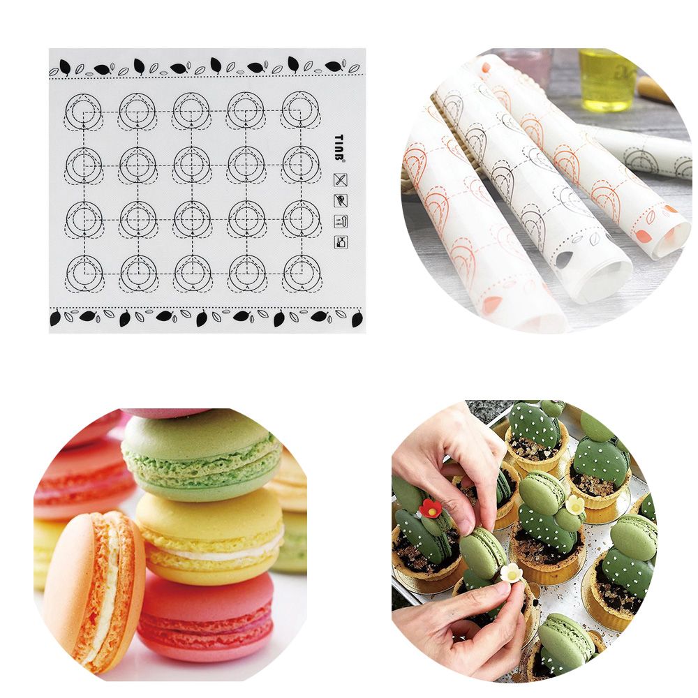 BOLT Nhào bột Tấm bánh Silicone Không dính Nướng Mat Rolling Pad Macaron