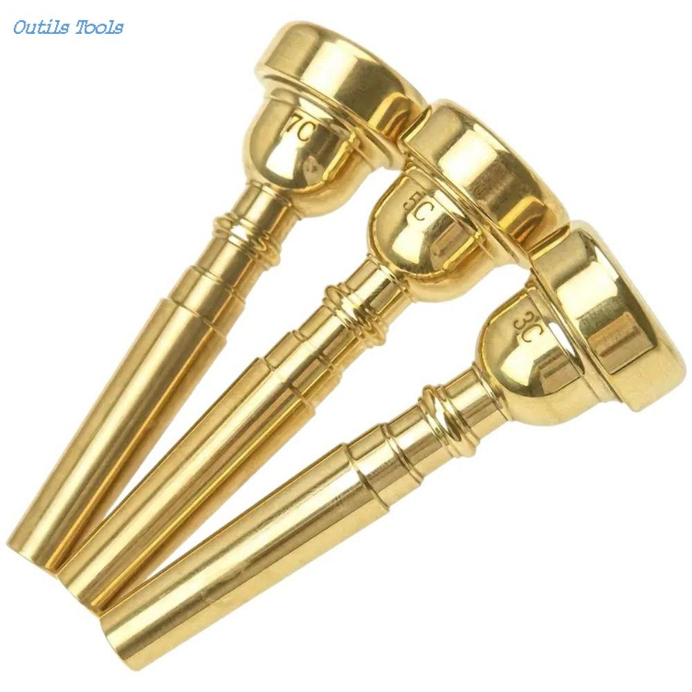 OUTILS 3C/5c/7C Ống ngậm Kèn Trumpet Sừng kim loại Chuyên nghiệp Miệng kèn trumpet Phổ thông Người mới bắt đầu Phụ kiện nhạc cụ Giá 114,470 Đồng*Miễn phí vận chuyển