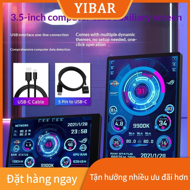 YIBAR MAOHONG 3.5 inch Type-C IPS thứ cấp màn hình 320x480 USB hiển thị cho PC CPU RAM GPU dữ liệu HDD giám sát với turzx phần mềm Giá 464,267 Đồng*Miễn phí vận chuyển