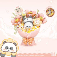 LOZ Mr.Pa Flower Series 7301/7302/7303/73074 Creative Small Bouquet Blocks Educational Assembling Gift Deco Brick Toy
