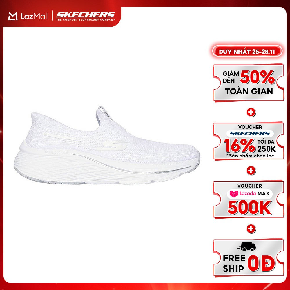 COL1 [DUY NHẤT 25-29.11 GIẢM ĐẾN 50% + VOUCHER LAZADA 18%] Giày Thể Thao Nữ Skechers Slip-ins Performance Max Cushioning Elite 2.0 - 129648-WSL Air-Cooled Memory Foam