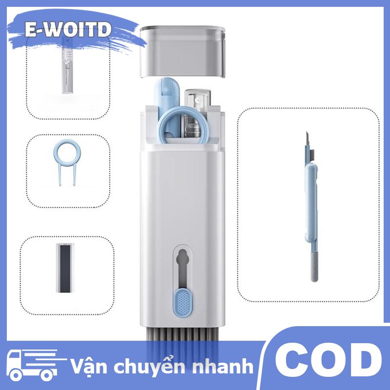E-WOITD Computer Keyboard Cleaner Brush 7 In 1 Electronic Kit For IPad Bluetooth Earphone Phone Clea