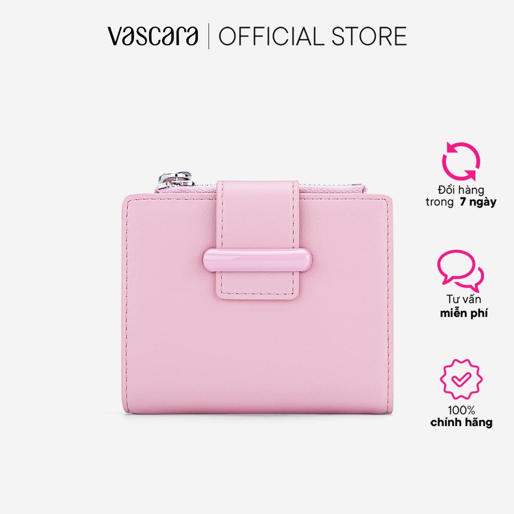  Vascara Ví Mini Cầm Tay Nhấn Khóa Cùng Màu - WAL 0327 