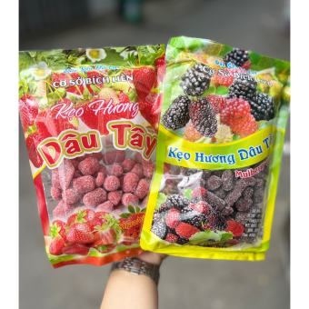 Kẹo Dâu Tây Dâu Tằm Đà Lạt 200gr- Đặc sản đà lạt Hadamart