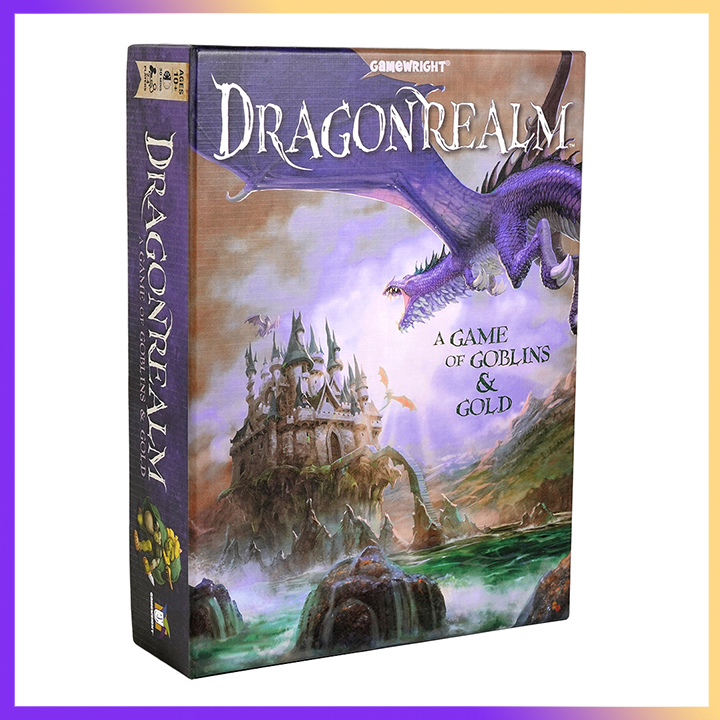 Dragonrealm trò chơi với bàn cờ-Thẻ chiến lược và trò chơi xúc xắc, 2-4 người chơi, từ 10 tuổi trở lên | bàn trò chơi gia đình trò chơi với bàn cờ S | Quà Tặng tiệc cho thiếu niên và người lớn
