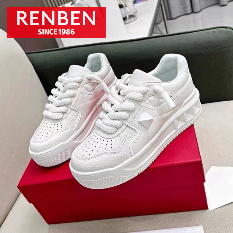  RENBEN Breathable non-slip versatile casual shoes rose red luck Women's moving shoes 