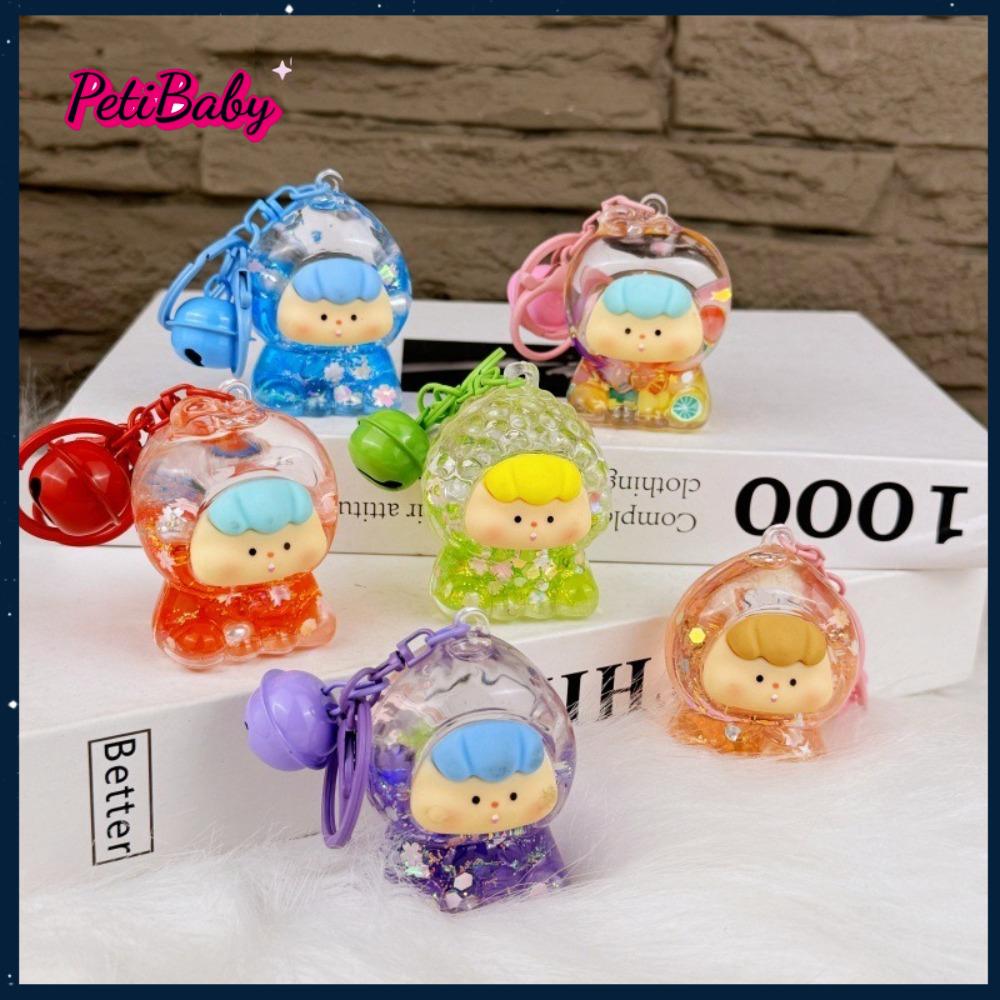 PETIBABY Lilith Móc khóa hình Chuông trái cây Dạ Quang Màu Macaron dây chuyền túi Chất lượng cao Trang trí tự làm Móc chìa khóa xe ô tô Quà Tặng
