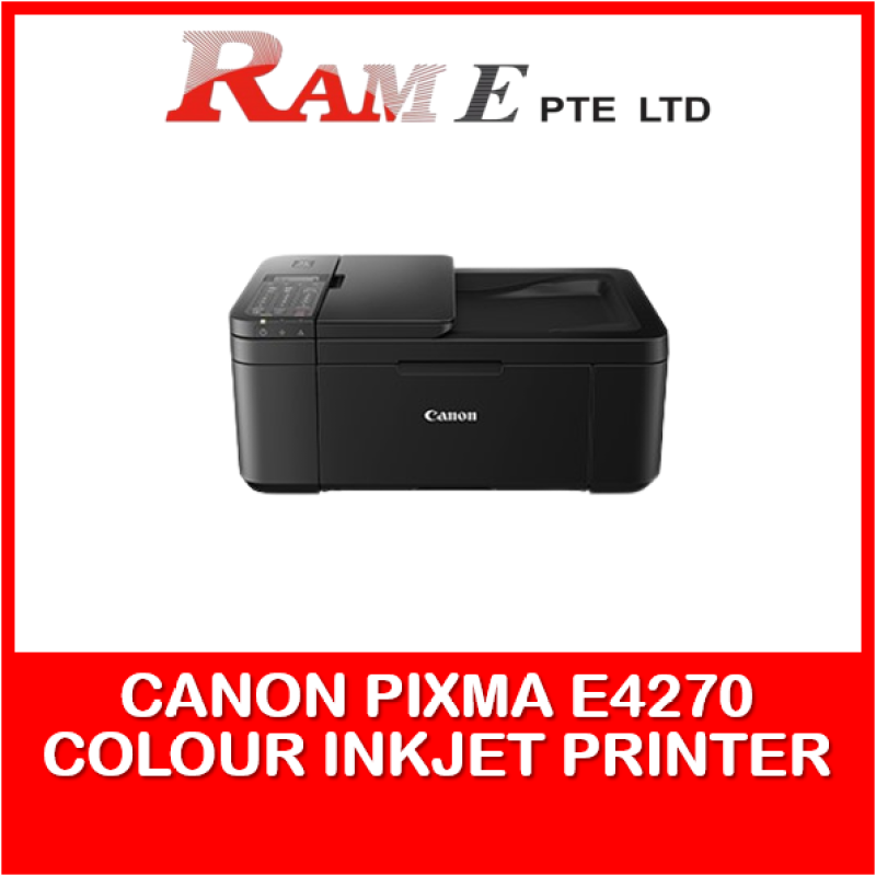 Canon PIXMA E4270 (4270) Wireless All-In-One with Fax Colour Inkjet Printer Singapore