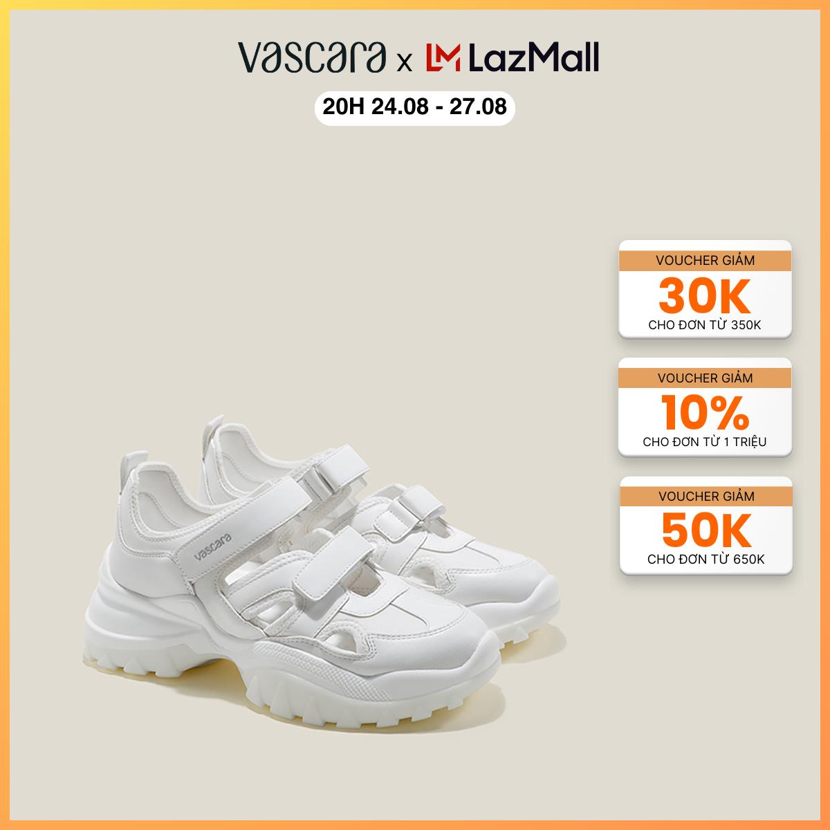 Vascara giày sneaker quai cut-out phối đế chunky - snk 0063
