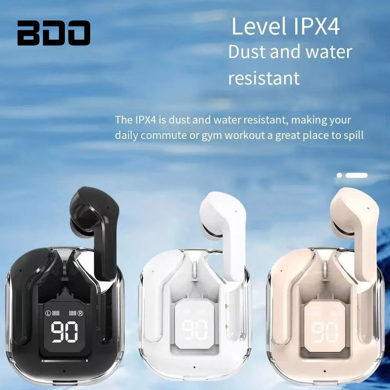 New transparent warehouse Air31 digital display Bluetooth headset XT16 stereo music game sports long battery life ราคา 55 บาท*ส่งฟรี