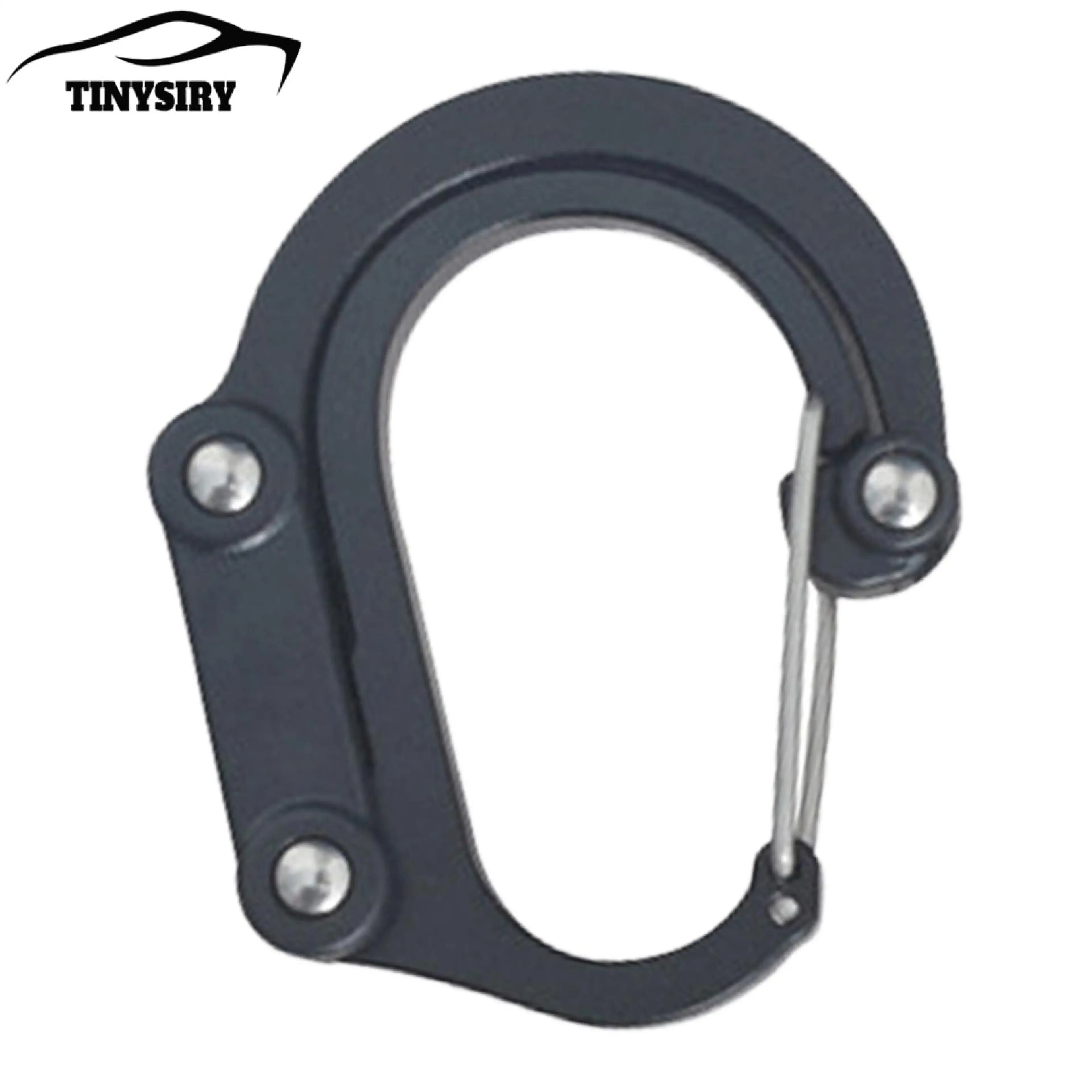 Durable Outdoor Buckle Hooks Multifunctional Aluminum Alloy Carabiner Clip – Strong Load-bearing D-shaped Rotating Buckle for Outdoor Camping Hiking Keychain and Gear Hanging