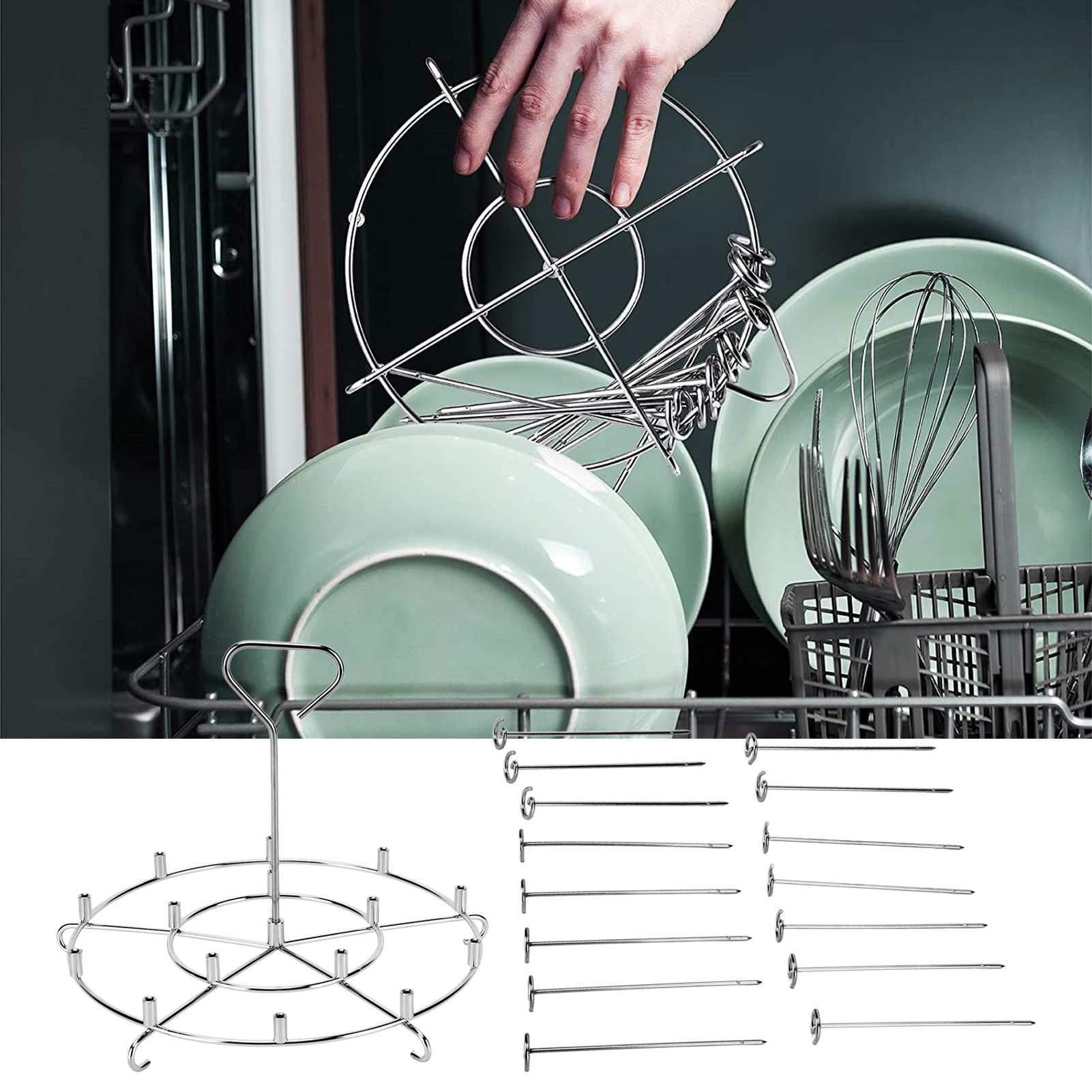 Xiên đứng 304 thép không gỉ Nồi chiên vỉ nướng cho pinxia cho mizi Đối với trang chủ cho biyi cho nhà bếp