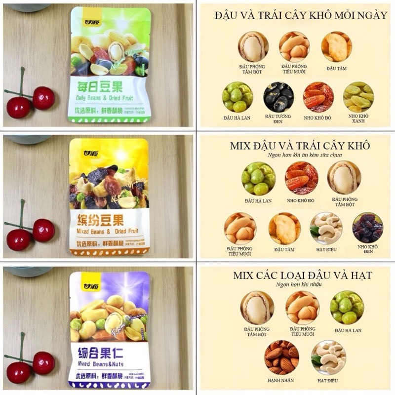 1kg hạt ngũ cốc 7 loại hạt sấy khô tẩm vị healthy